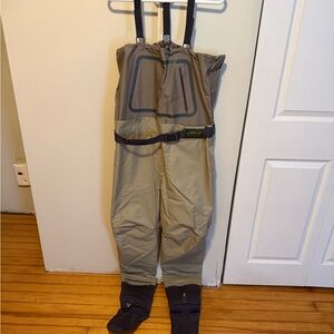 Orvis Tan and Green Chest Waders